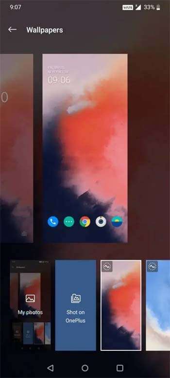 Etapas fáceis para alterar o papel de parede da tela de bloqueio no OnePlus