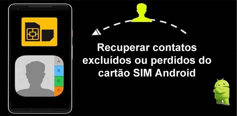Recuperação de contatos do cartão SIM