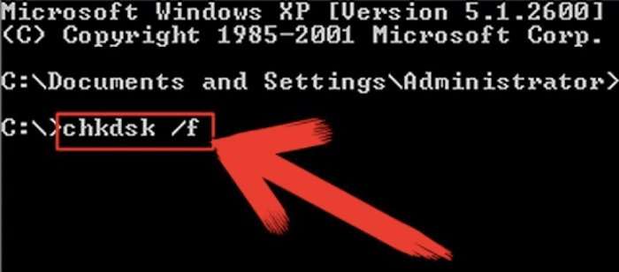 Usar o comando CHKDSK para verificar o cartão SD
