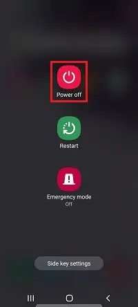 Como entrar no modo de segurança no Samsung S10 Toque no botão Desligar até ver a opção Modo de segurança