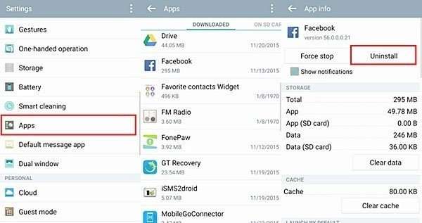 Desinstalar aplicativos Liberar espaço