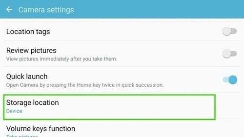 Local de armazenamento