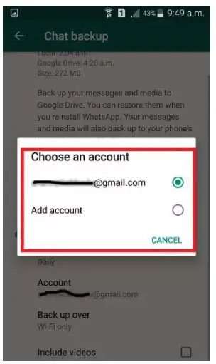 Usar outra conta do Google Drive
