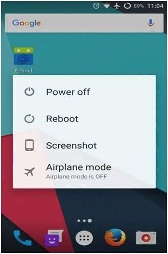 Reinicie seu Android