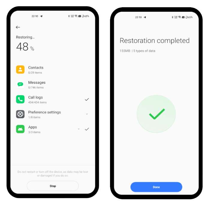 Restore Realme Phone Data From Local Backup