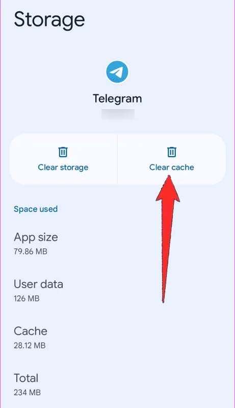 Clear Telegram Cache